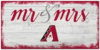 Fan Creations Arizona Diamondbacks Script Mr & Mrs 6x12 Sign                                                                    