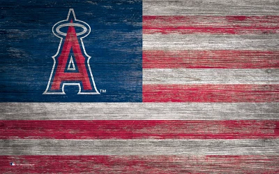 Fan Creations Los Angeles Angels 11 in x 19 in Distressed Flag Sign                                                             