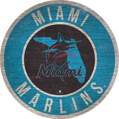 Fan Creations Miami Marlins Circle State Sign                                                                                   