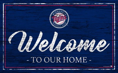 Fan Creations Minnesota Twins Team Color 11 in x 19 in Welcome Sign                                                             