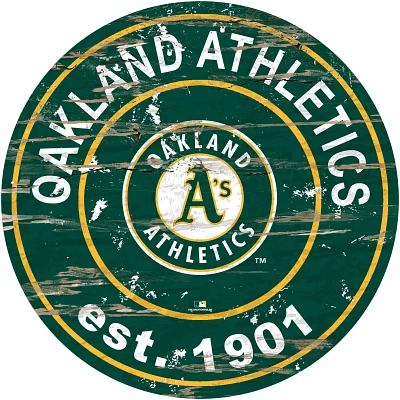 Fan Creations Oakland Athletics 24 in Established Date Round Sign                                                               