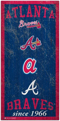 Fan Creations Atlanta Braves Heritage 6 x 12 Sign                                                                               