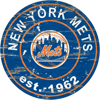 Fan Creations New York Mets 24 in Established Date Round Sign                                                                   