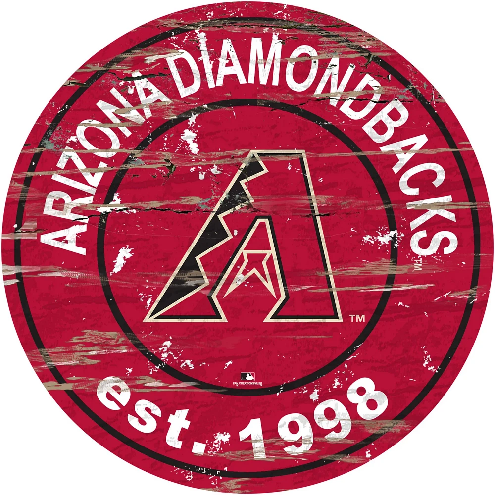 Fan Creations Arizona Diamondbacks 24 in Established Date Round Sign                                                            