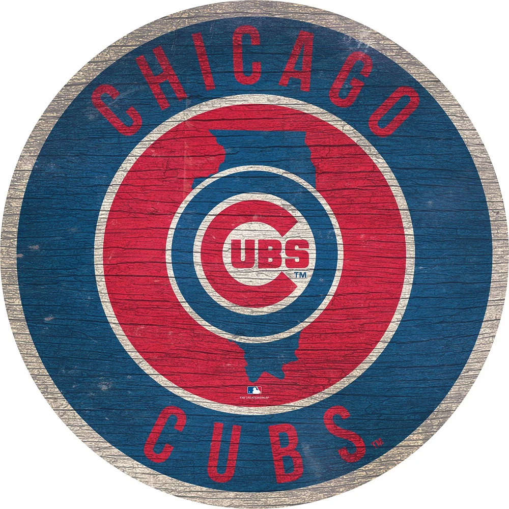 Fan Creations Chicago Cubs Circle State Sign                                                                                    
