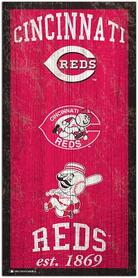 Fan Creations Cincinnati Reds Heritage 6 x 12 Sign                                                                              