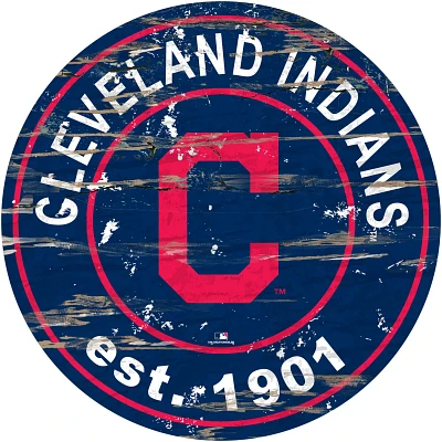 Fan Creations Cleveland Indians 24 in Established Date Round Sign                                                               