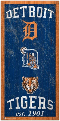 Fan Creations Detroit Tigers Heritage 6 x 12 Sign                                                                               