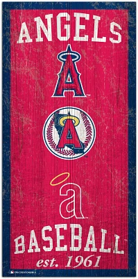 Fan Creations Los Angeles Angels Heritage 6 x 12 Sign                                                                           