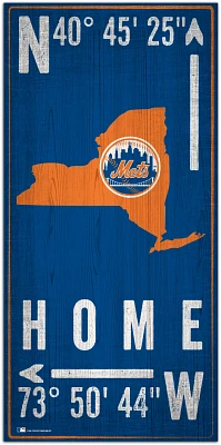 Fan Creations New York Mets Coordinates 6 in x 12 in Sign                                                                       