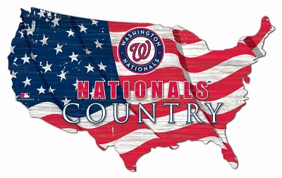Fan Creations Washington Nationals USA Shape Cutout Wall Decor                                                                  