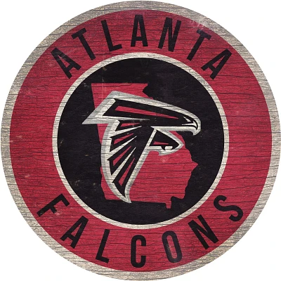 Fan Creations Atlanta Falcons Circle State Sign                                                                                 