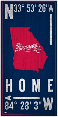 Fan Creations Atlanta Braves Coordinates 6 in x 12 in Sign                                                                      