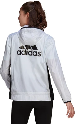 adidas Women's Logo Running Windbreaker Jacket