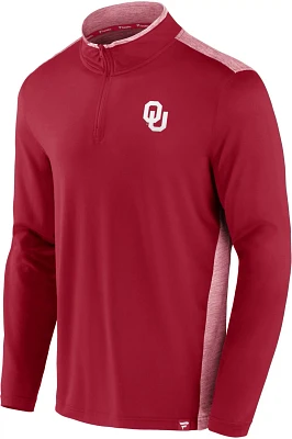 Fanatics Men's University of Oklahoma Iconic Brushed 1/4 Zip Top