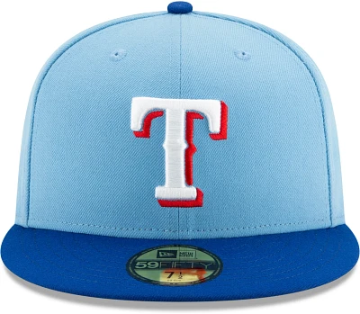 New Era Texas Rangers Light /Royal On-Field Authentic Collection 59FIFTY Fitted Hat