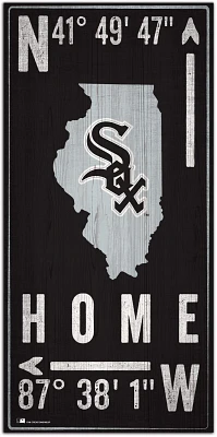 Fan Creations Chicago White Sox Coordinates 6 in x 12 in Sign                                                                   