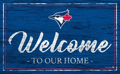 Fan Creations Toronto Blue Jays Team Color 11 in x 19 in Welcome Sign                                                           