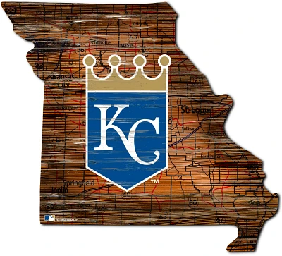 Fan Creations Kansas City Royals 24 in Distressed State with Logo Sign                                                          