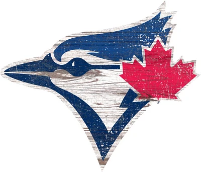 Fan Creations Toronto Blue Jays Distressed Logo Cutout Sign                                                                     