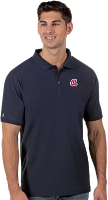 Antigua Men's Atlanta Braves Legacy Pique Polo Shirt