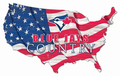 Fan Creations Toronto Blue Jays USA Shape Cutout Wall Decor                                                                     