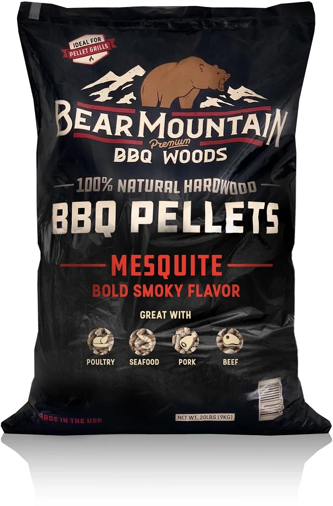 Bear Mountain BBQ Mesquite BBQ 20 lb Wood Pellets                                                                               