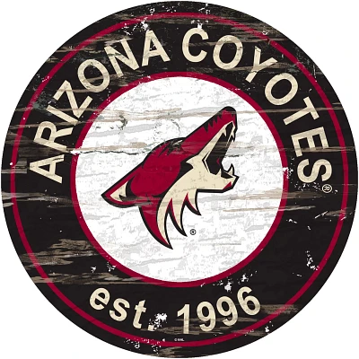 Fan Creations Arizona Coyotes 24 in Established Date Round Sign                                                                 
