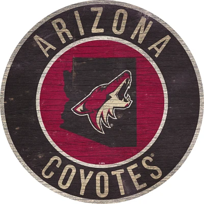 Fan Creations Phoenix Coyotes Circle State Sign                                                                                 