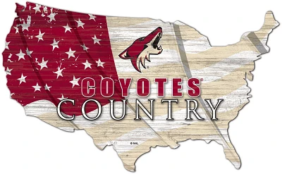 Fan Creations Arizona  Coyotes USA Shape Cutout Wall Decor                                                                      