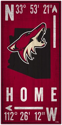 Fan Creations Arizona Coyotes Coordinates 6 in x 12 in Sign                                                                     