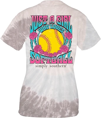 Simple Southern Women's Softball T-shirt