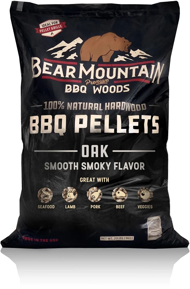 Bear Mountain BBQ Oak BBQ 20 lb Wood Pellets                                                                                    