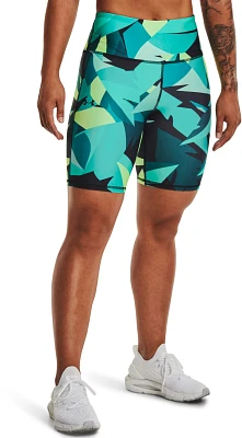 Under Armour Women's HeatGear All-Over Print Bike Shorts 8