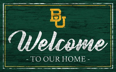 Fan Creations Baylor University Team Color 11 in x 19 in Welcome Sign                                                           
