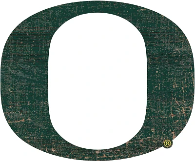 Fan Creations University of Oregon Distressed Logo Cutout Sign                                                                  