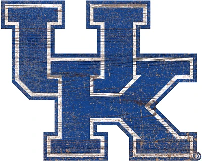 Fan Creations University of Kentucky Distressed Logo Cutout Sign                                                                