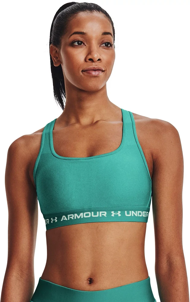 Under Armour Women's Crossback Heather Mid Sports Bra