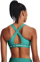 Under Armour Women's Crossback Heather Mid Sports Bra