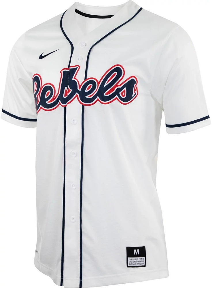 Nike Men's University of Mississippi Baseball Replica Alt Jersey