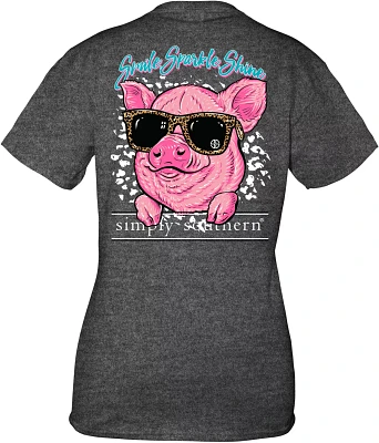 Simply Southern Women's Pig Short Sleeve T-shirt                                                                                