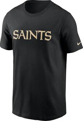 Nike Men's New Orleans Saints Wordmark Essential T-shirt