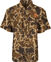 Drake Men's University Of Tennessee Old School Camo Flyweight Wingshooter Button Down Shirt