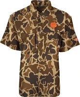 Drake Men's Clemson Old School Camo Flyweight Wingshooter T-shirt