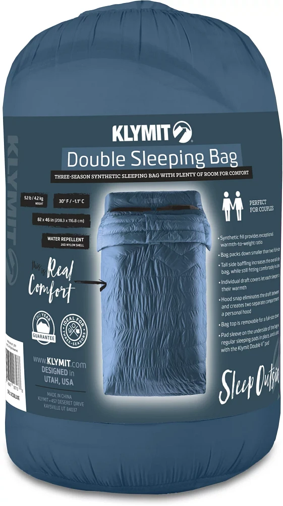 Klymit KSB 30 Degree F Double Sleeping Bag                                                                                      