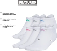 adidas Women's No-Show Socks 6 Pack