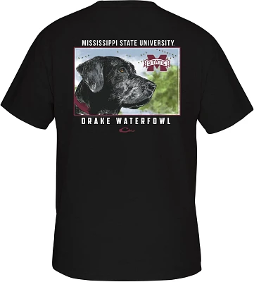 Drake Men's Mississippi State University Black Lab Short Sleeve T-shirt