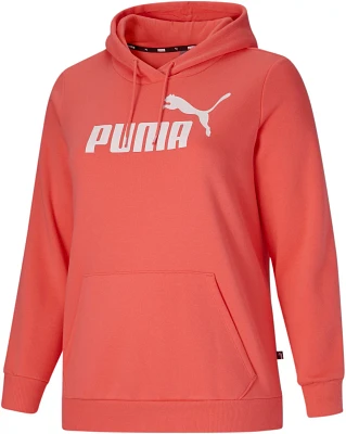 PUMA Women's Fleece Long Sleeve Essential Logo Plus Size Hoodie                                                                 