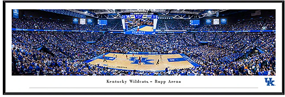 Blakeway Worldwide Panoramas University of Kentucky Basketball Standard Framed Panoramic Print                                  