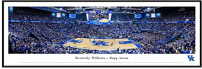 Blakeway Worldwide Panoramas University of Kentucky Basketball Standard Framed Panoramic Print                                  